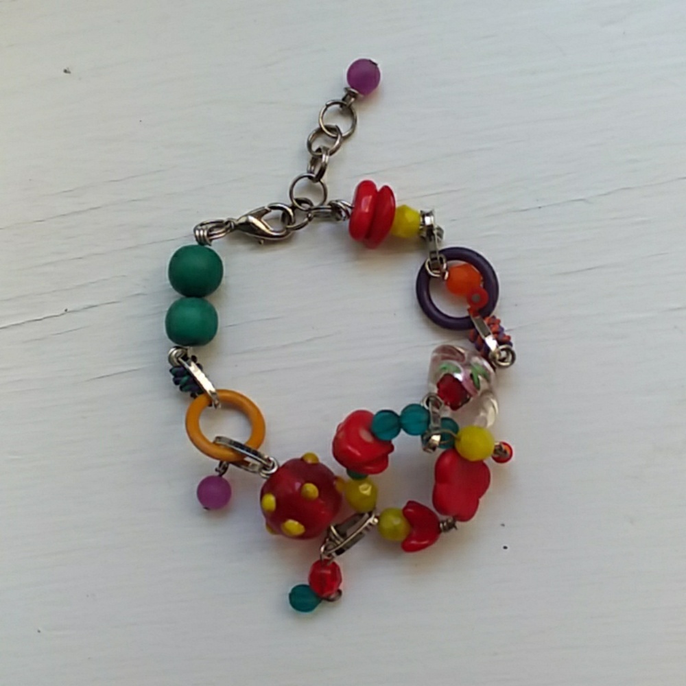 Fun new handmade multi beaded bracelet !